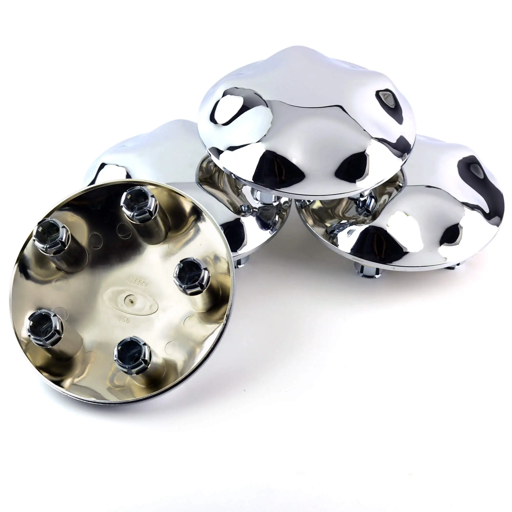 4pcs 197mm 휠 센터 허브 캡 유산 원정 네비게이터 XL3Z1130CA 림 커버 Refits 먼지 자동차 액세서리 크롬