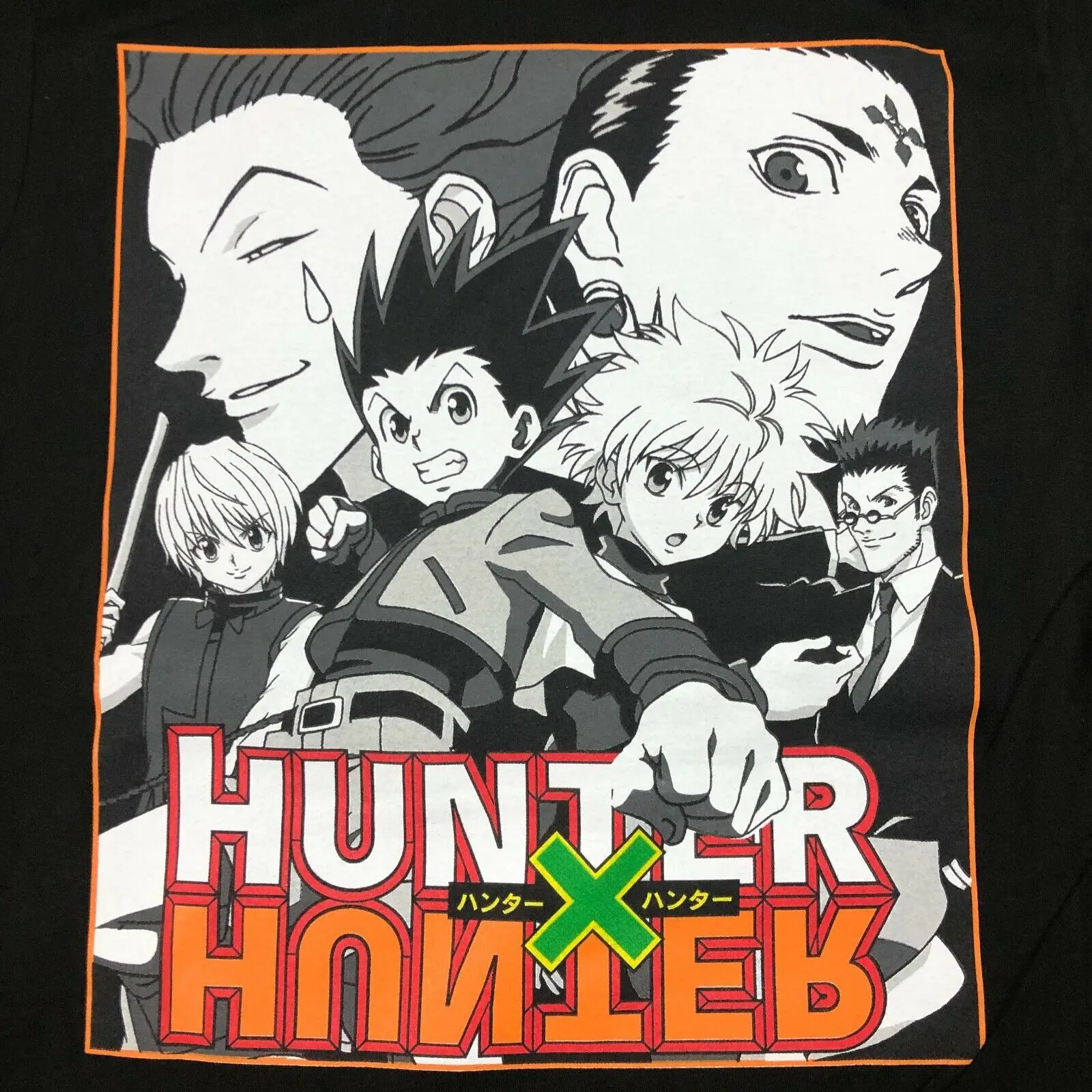 NEW Hunter X Hunter Men Sz M Black Shirt Anime Manga Japanese Gon Freecss