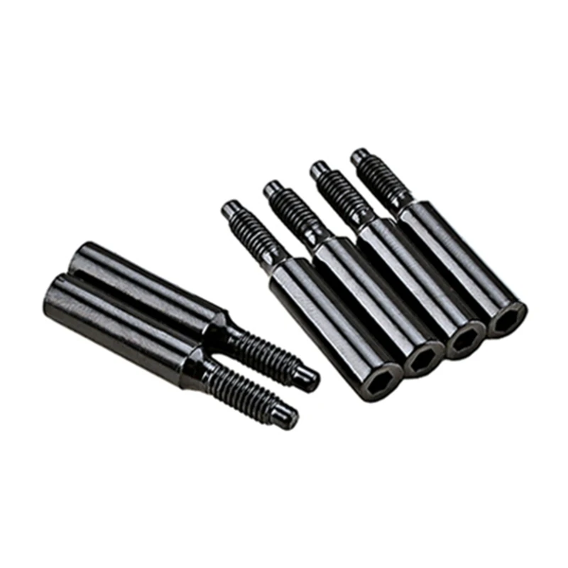 6 unids/set tornillos bloqueo cuerdas Metal tornillos montura puente negro accesorios repuesto guitarra