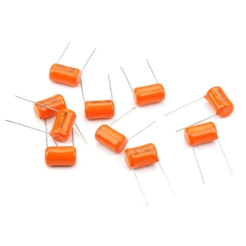 10Pcs 200v 715P .022uf Orange Drop Capacitors Tone Caps Guitar Tone Capacitor Lightweight Electric Guitar Capacitor