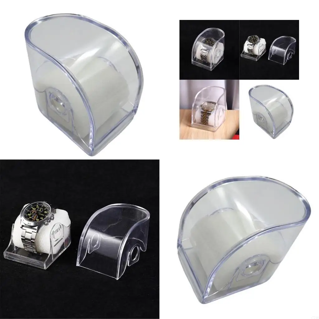 Dustproof Scratch Resistant Watch Display Box Transparent Wristwatch Convenient Jewelry Storage Container
