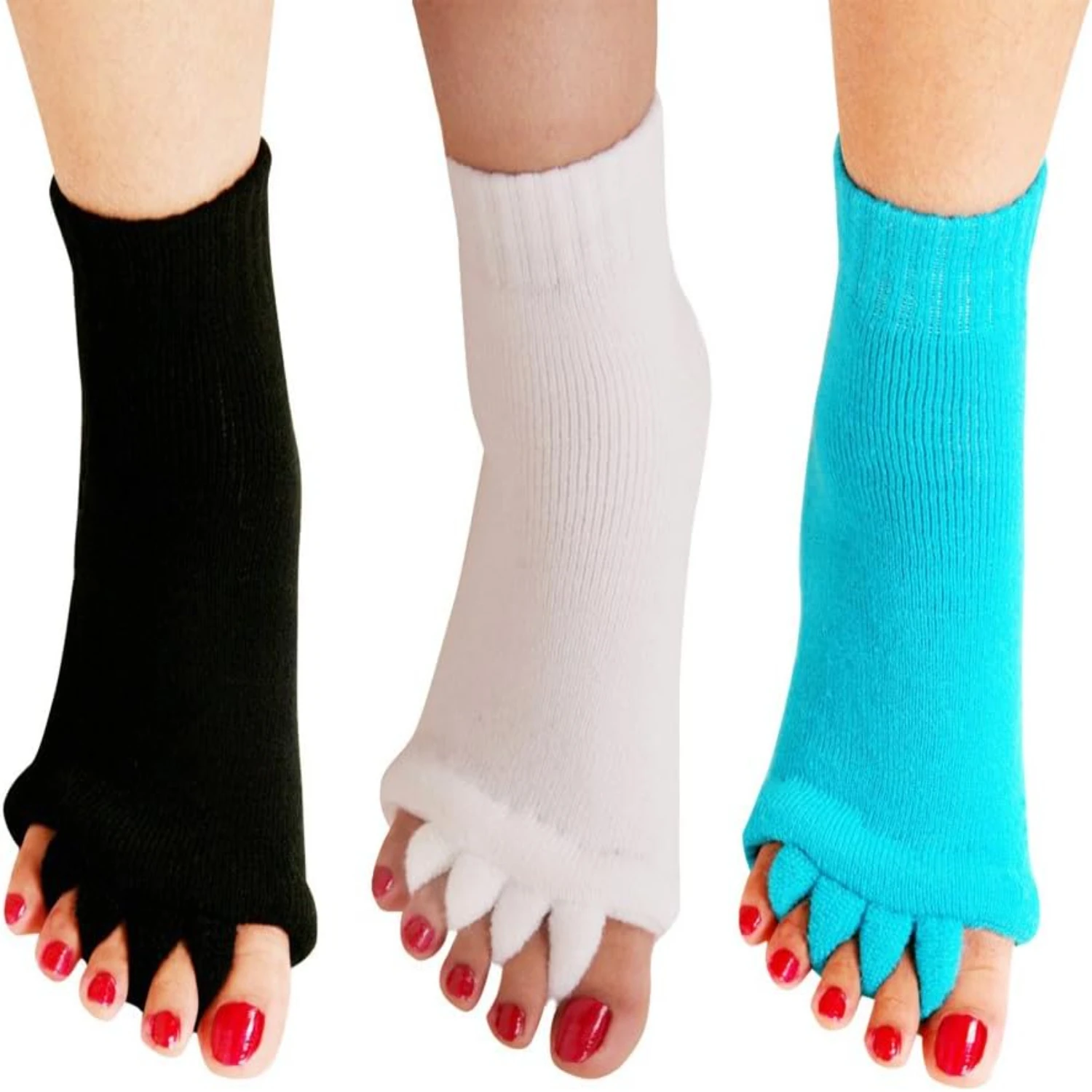 Experience the Ultimate Luxurious Comfort with High-quality Enhanced Five Toe Separator Yoga Socks - Promote Maximum Health Bene