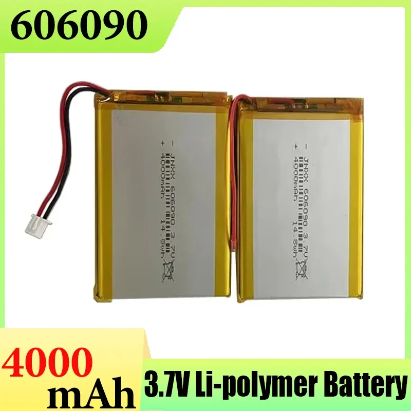 606090-4000mAh1-2 pieces 3.7V lithium polymer battery 90*60*6mmsoft battery suitable for power bank Bluetooth speaker tablet DVD