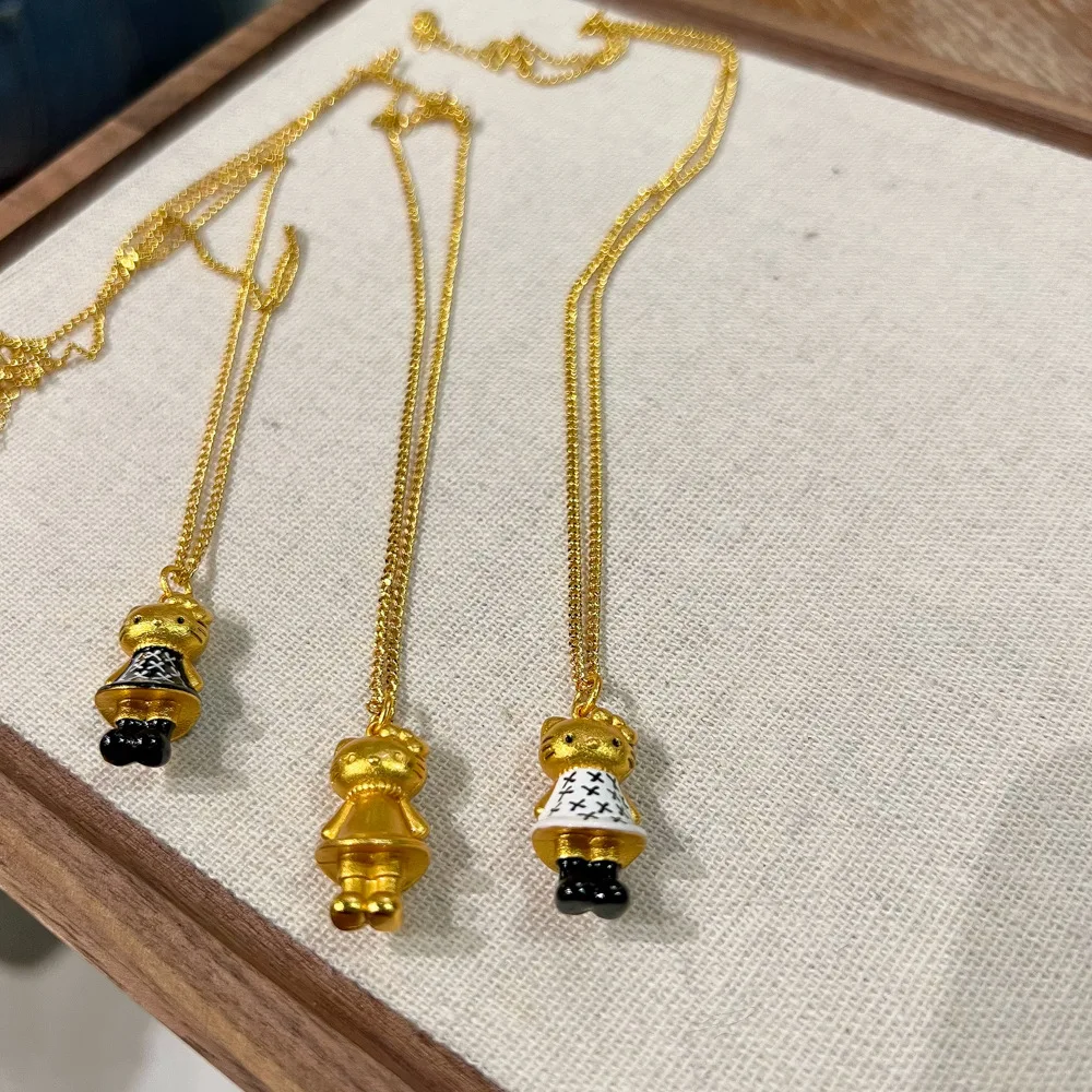

HelloKitty necklace for women, light luxury, niche design, pendant, collarbone chain, versatile, fashionable and high-end