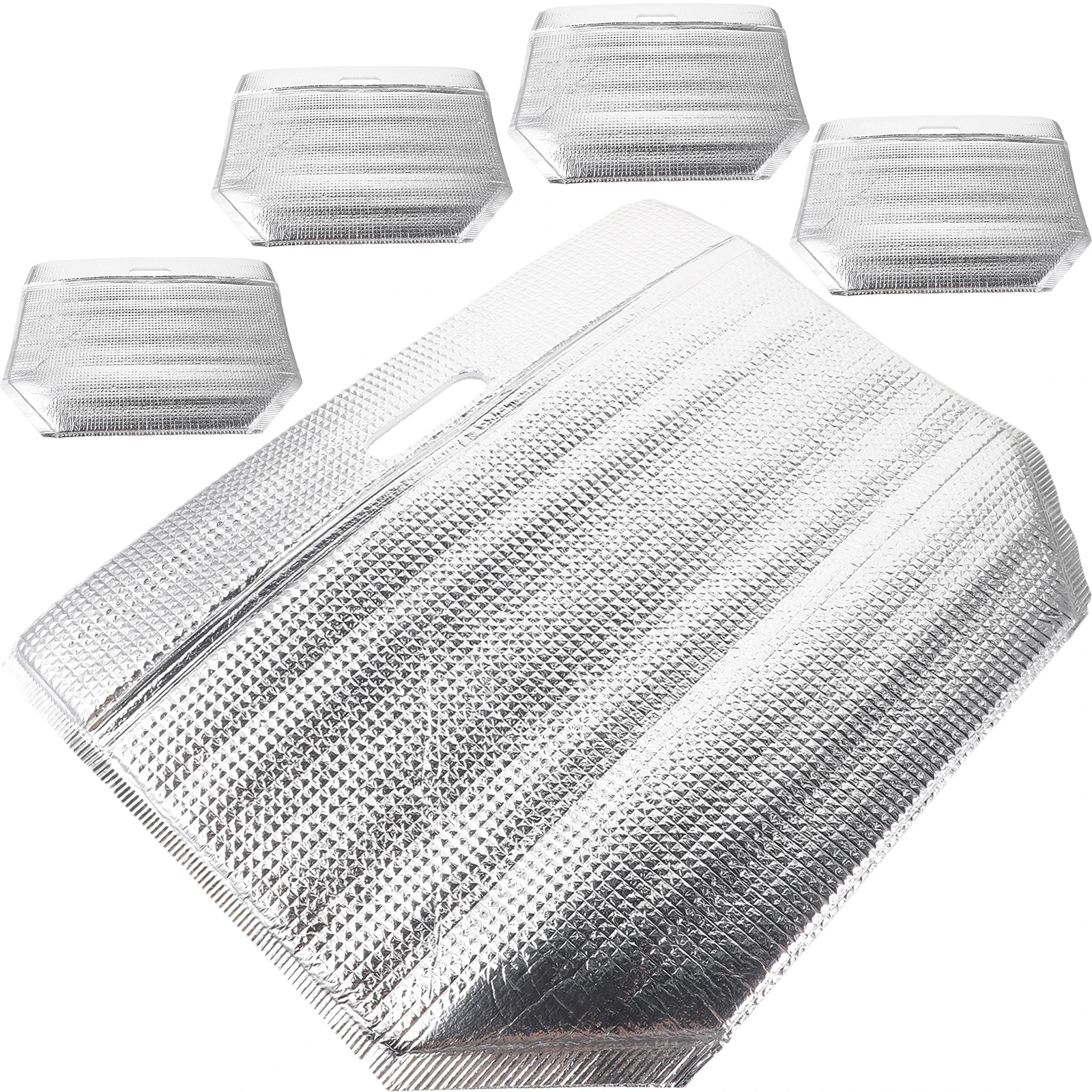 

5pcs Insulated Bags Lightweight Aluminum Foil Food Storage Thermal Bag Foldable 42x31x16cm Camping Picnic Accessories Household