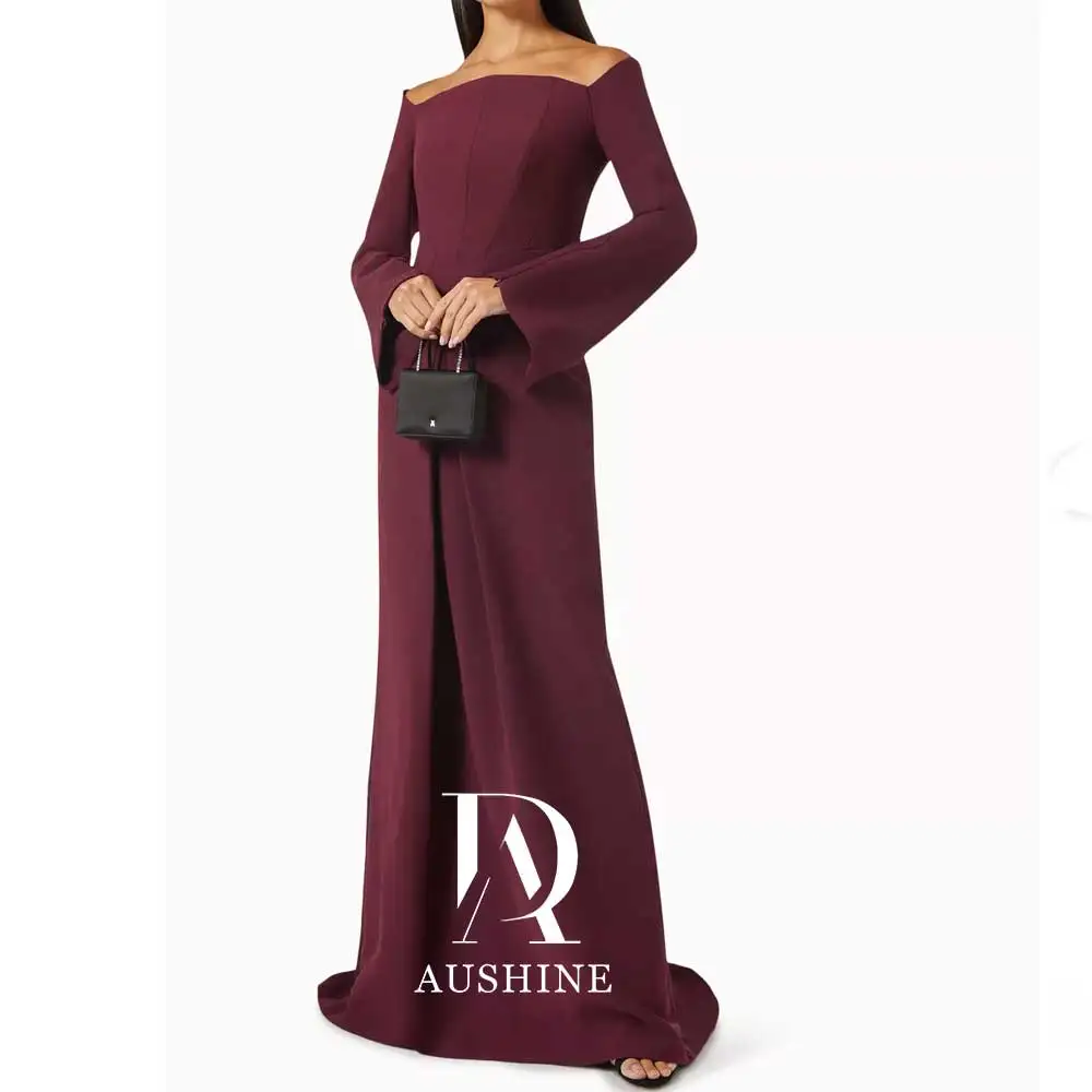 

Aushine Dress Luxury Birthday Evening Dress Floor Length Full Summer Elegant Wedding Party Gowns For Women Arab 2024Fu