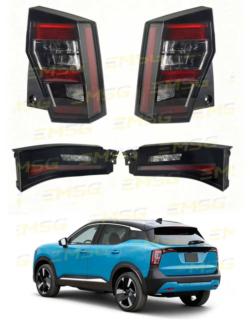 LED Tail Light Assembly For Nissan Kicks 2025 2026 Car Accessories Rear Brake Lamp Taillight Turn Signal 26550-7LF0A 265557LF5A