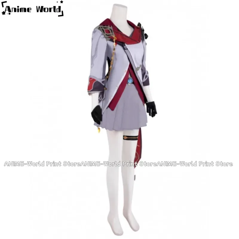 カスタムサイズ 女性用コスチュームドレス 子供用コスプレ 原神インパクト タルタリア衣装 アクセサリー付きr,7;k'2.s;9