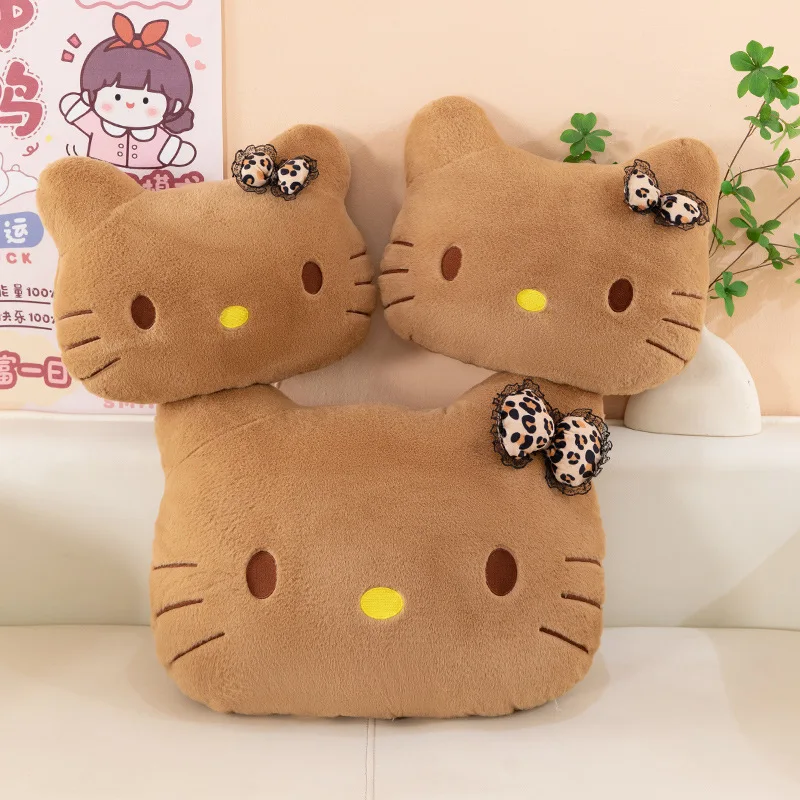 

Sanrio 60cm Kawaii Brown Cartoon Kt Cat Plush Toy Anime Hello Kitty Stuffed Doll Anime Soft Pillow Kids Birthday Xmas Gift