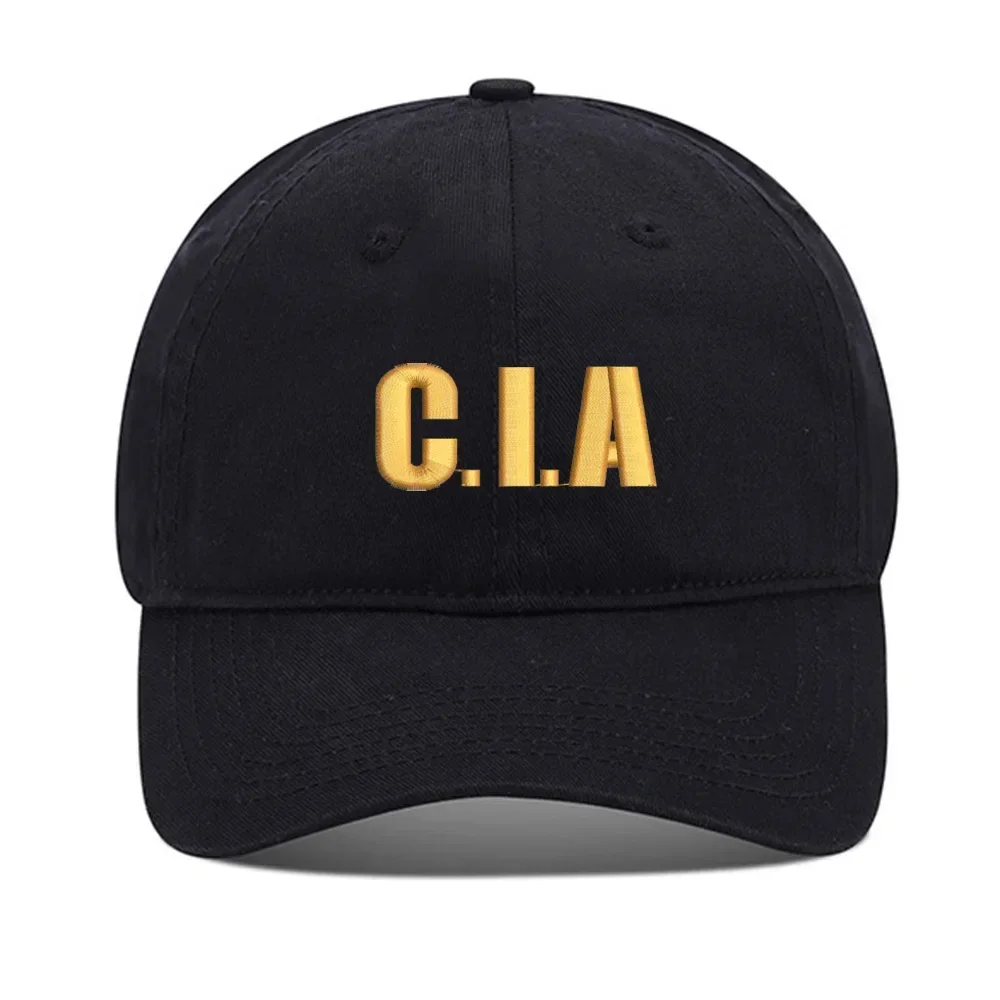 قبعة بيسبول ليبريرازي CIA وكالة الذكاء المركزي للجنسين قبعة بيسبول مطرزة من القطن المغسول قبعة قابلة للتعديل