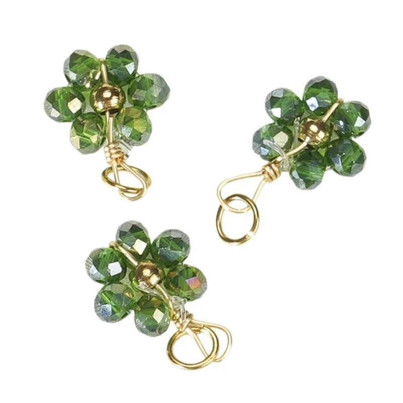 

20 шт. элегантная подвеска из хрустальных цветочных бусин для модных людей