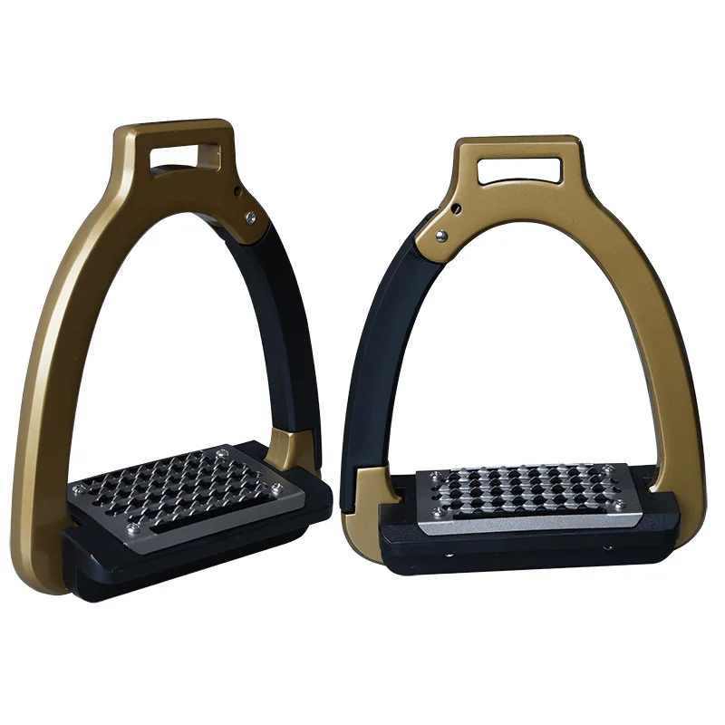 Aluminum Plus Nylon Safety Stirrup Stainless Steel Anti-skid Pedal Adult Size Knight Pedals ST3122
