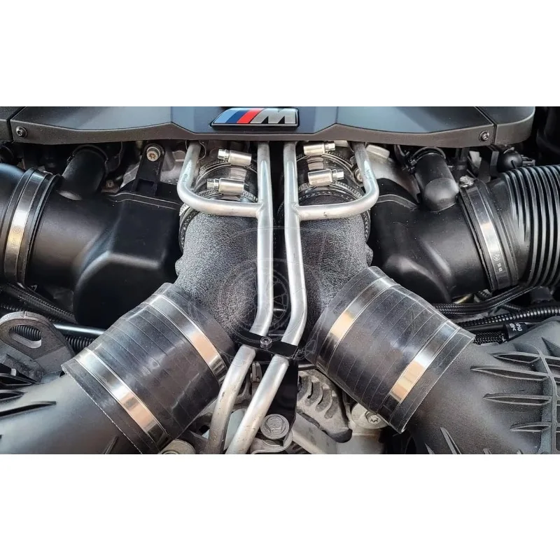 Twin M PERFORMANCE Charge Air Intercooler Pipe Kits For BMW M5 M6 F06 F10 F12 F13 With Methane Injection Ports