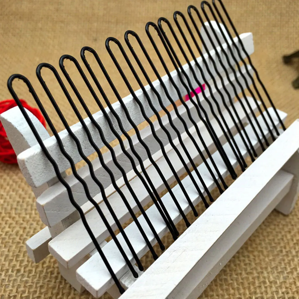 

35Pcs Black U Shape Hair Pins Stainless Steel for Updo Hairstyles Buns Work Party Metal Bobby Clips Pin