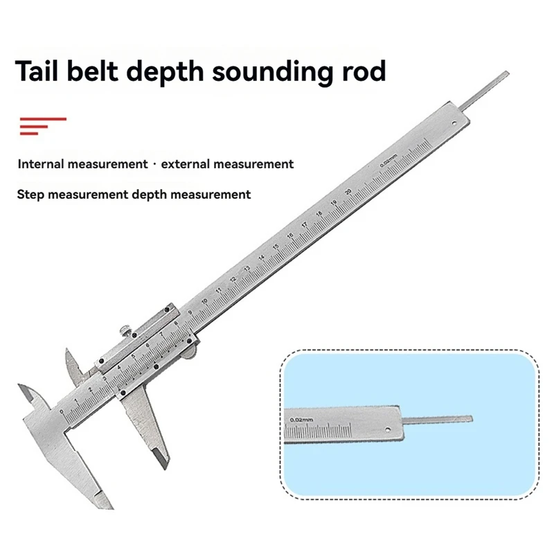 BAAG-calibrador de acero al carbono, calibrador de alta precisión, micrómetro Manual, calibrador deslizante, calibrador Vernier para el hogar