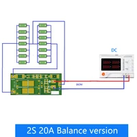 2S 3S 4S Li-ion Lithium Battery 18650 Charger Protection Board BMS 20A 25A 40A 60A Enhance Balance with Balance For Drill Motor 4