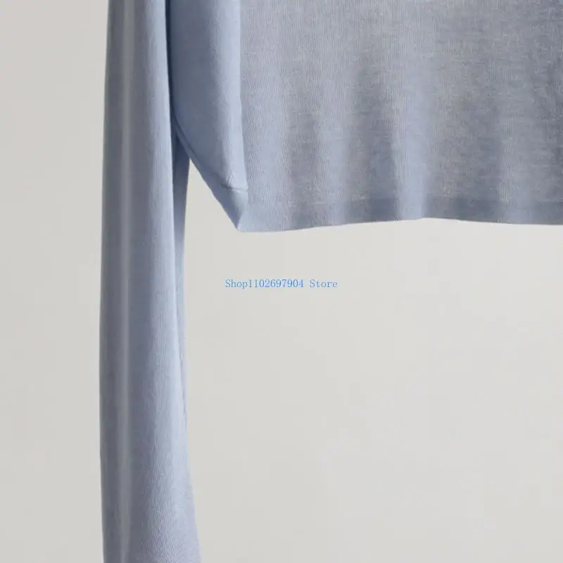 N7YF 세련된 햇볕이 잘 드는 니트 가디건 야외 활동을위한 열린 앞 탑