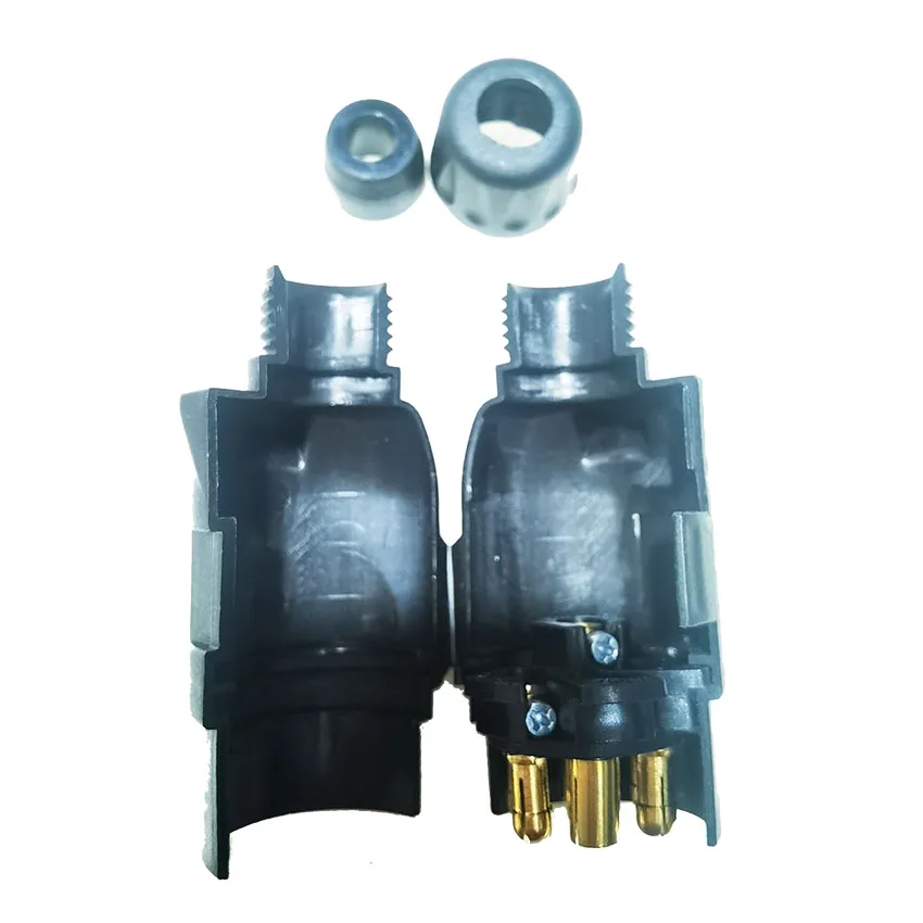 Euro   High Quality 7-Way 12V/24V Plastic Trailer Plug Socket Connector