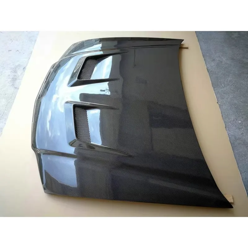 غطاء محرك حقيقي من ألياف الكربون لهوندا أكورد CL7 تحويل غطاء محرك السيارة خفيف الوزن نمط جديد #3