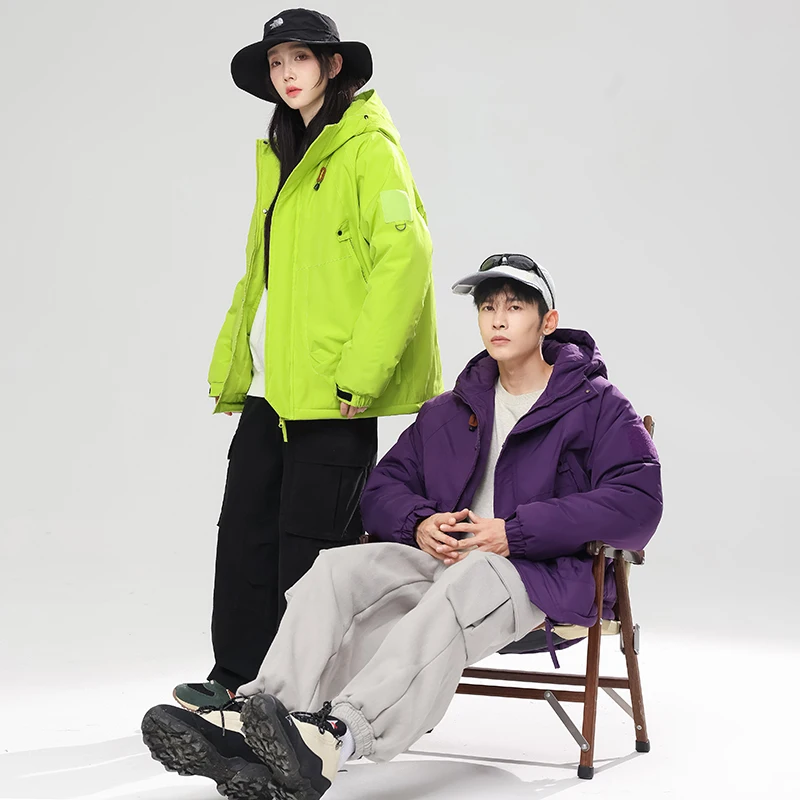 New Winter Men\'S Outdoor Thick Warm Windproof Waterproof Cotton Coat Korean Version Fashion Casual Sports Mountaineering Jacket