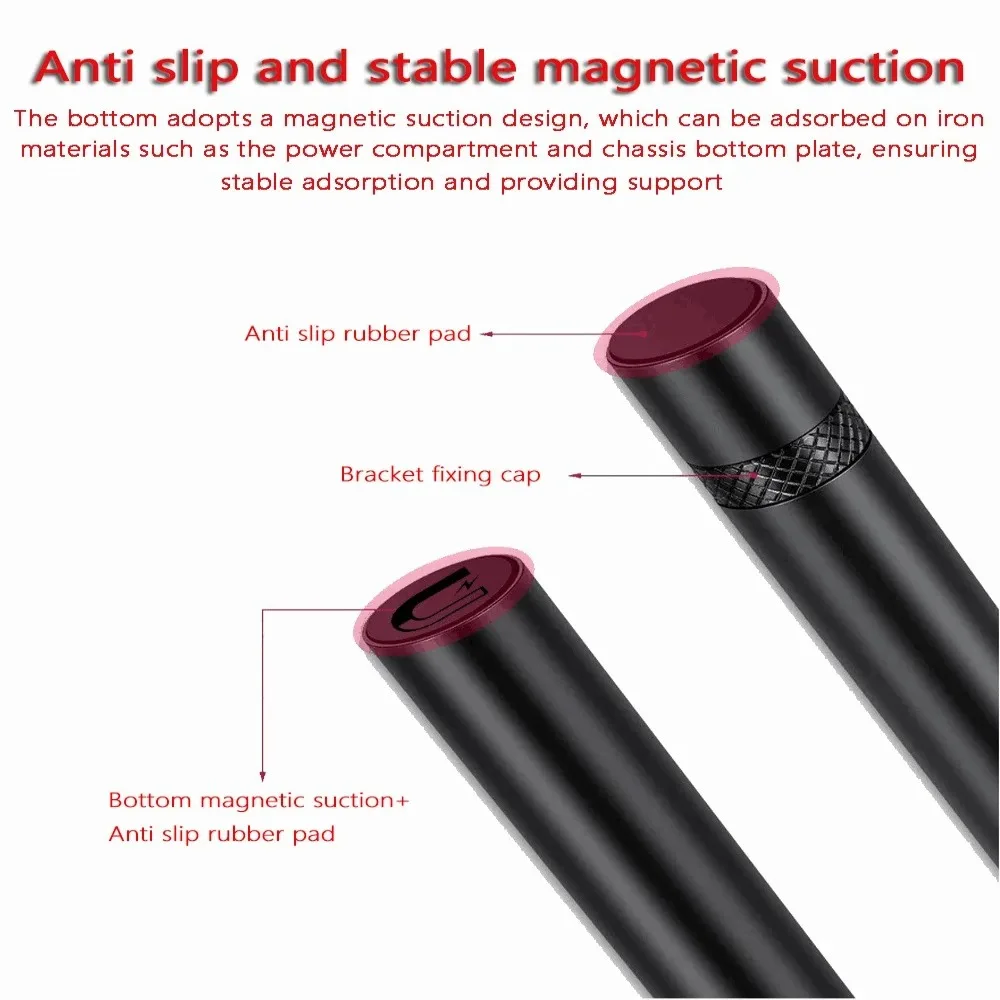 Magnetic GPU Support Bracket, Adjustable Rotating Telescopic Graphics Card Holder, Anti Sag Stand for PC Gaming Computer Case