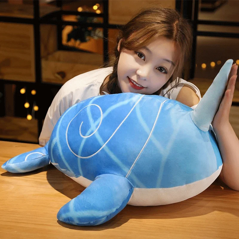 

Game Genshin Impact Plush Doll Tartaglia Childe Whale Plush Toys Zhongli Dragon Pillows Cosplay Cartoon toy Kids Gift