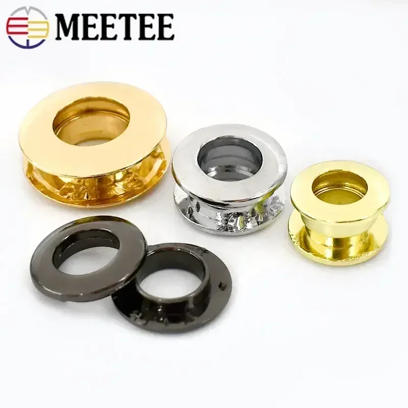 4/10/20Pc 9/11/14mm Metal Die Casting Eyelets Buckle Bag Chain O Ring Screw Perforated Eyelet Hook Grommet Stoma Clasp Accessory