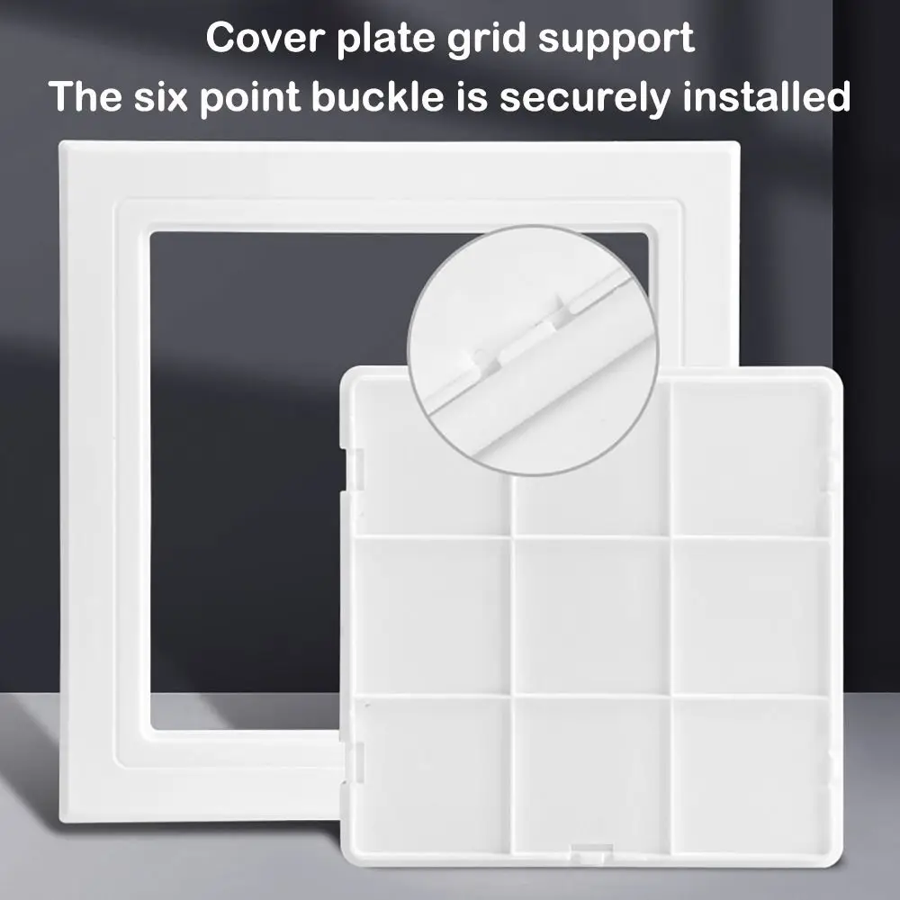 Universal Self-adhesive Access Panel Door White Removable Inspection Hole Plastic Opening Flap Cover Plate Doors Wall Ceiling
