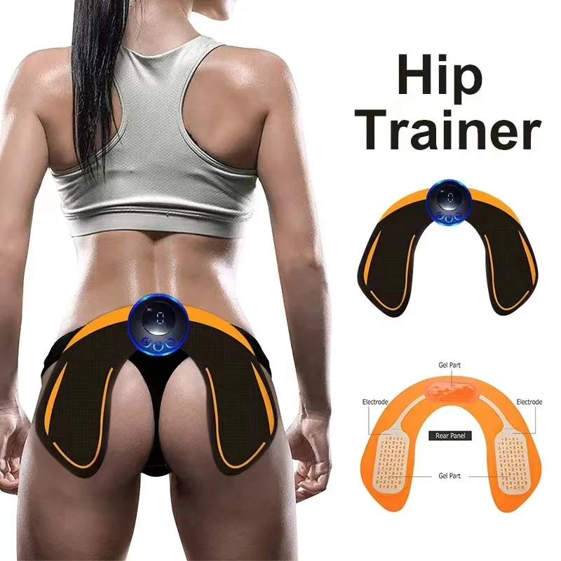 USB Rechargeable Wireless EMS Muscle Stimulator ABS Abdominal Muscle Trainer Toner Body Fitness Hip Trainer Shaping Patch Unisex