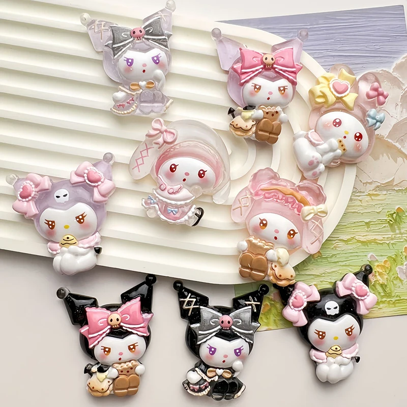 Large Cute Sanrio Melody Kuromi Nightlight Car Ornaments Pendant Phone Case Accessories Shoe Accessories DIY Decoration