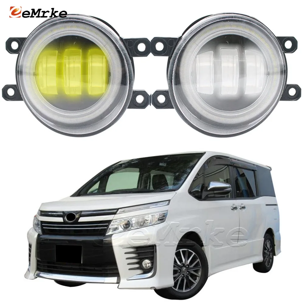 

Full Led Fog Light Lamp Assembly with Lens Angel Eyes DRL for Toyota Voxy Noah ZRR70W, ZRR75, ZRR75G, ZRR75W, ZRR80W not all