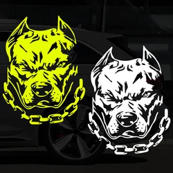 Bulldog Reflective Vinyl Moto Stickers Decor Motorcycle Scooter Car Auto Body Windshield Helmet Waterproof Accessories Decal