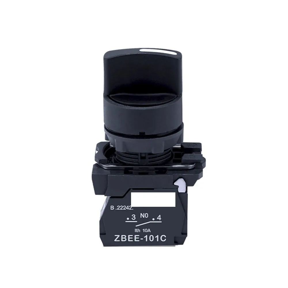 الأصلي ل شنايدر 2 التروس/3 التروس مفتاح جهاز انتقاء 22 مللي متر XB5AD21/AD33/AD53 اتصال مفتوح إعادة ضبط ذاتي/قفل ذاتي 2NO/1NO1NC #5