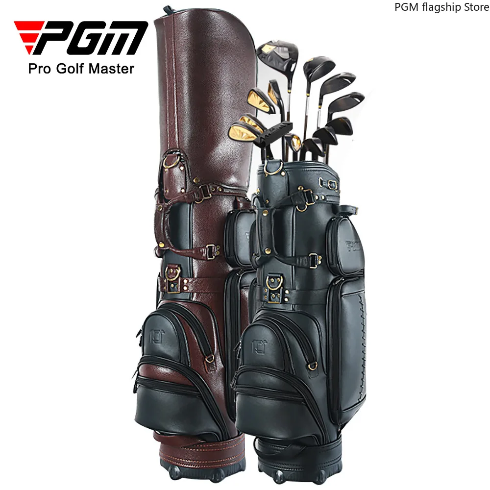 Pgm Golftas Heren Echt Lederen Golftas Qb039