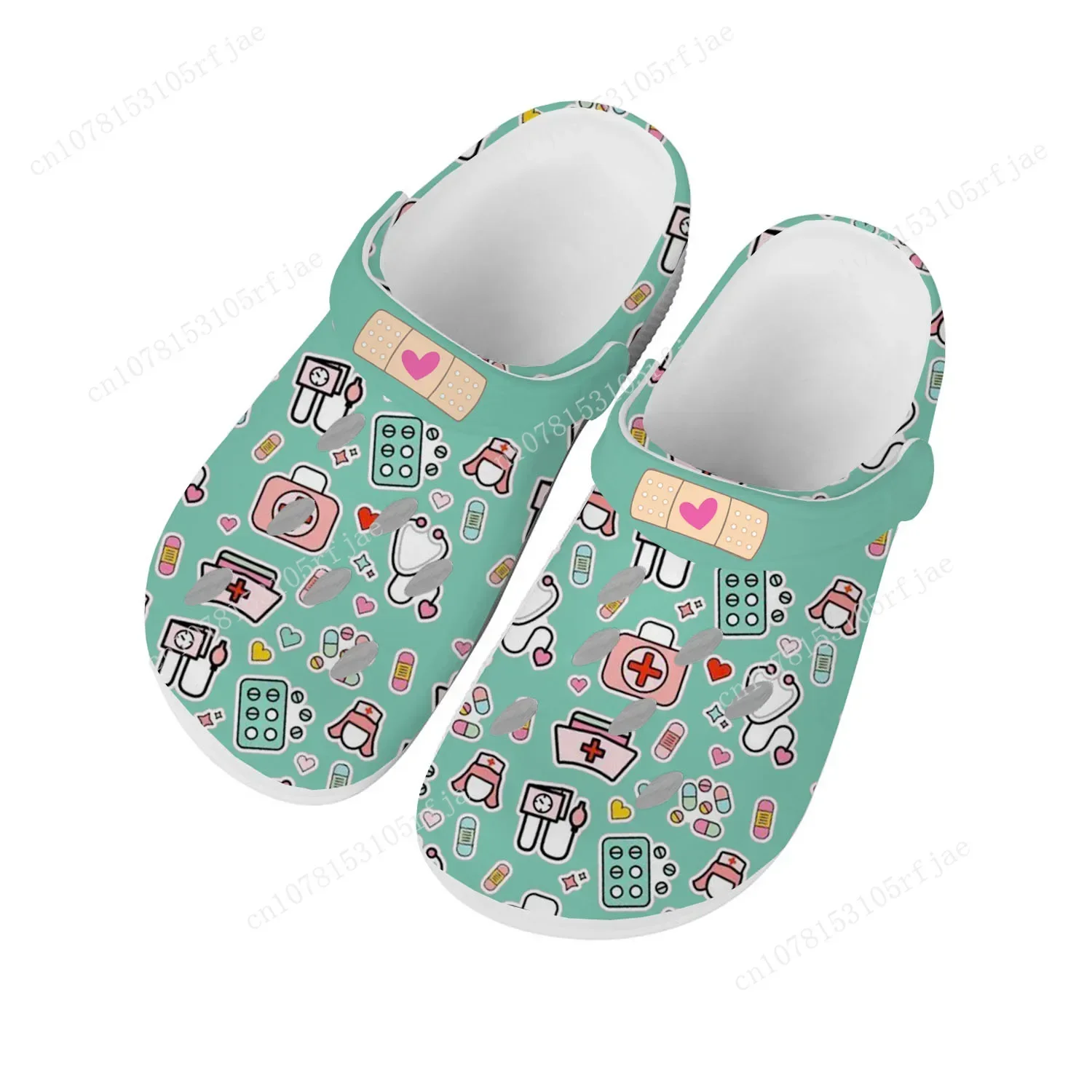 

Hospital Medical Nurse Print Home Clogs Mens Womens Youth Boys Girls Fashion Sandals Garden Custom Shoes Beach Hole Slippers