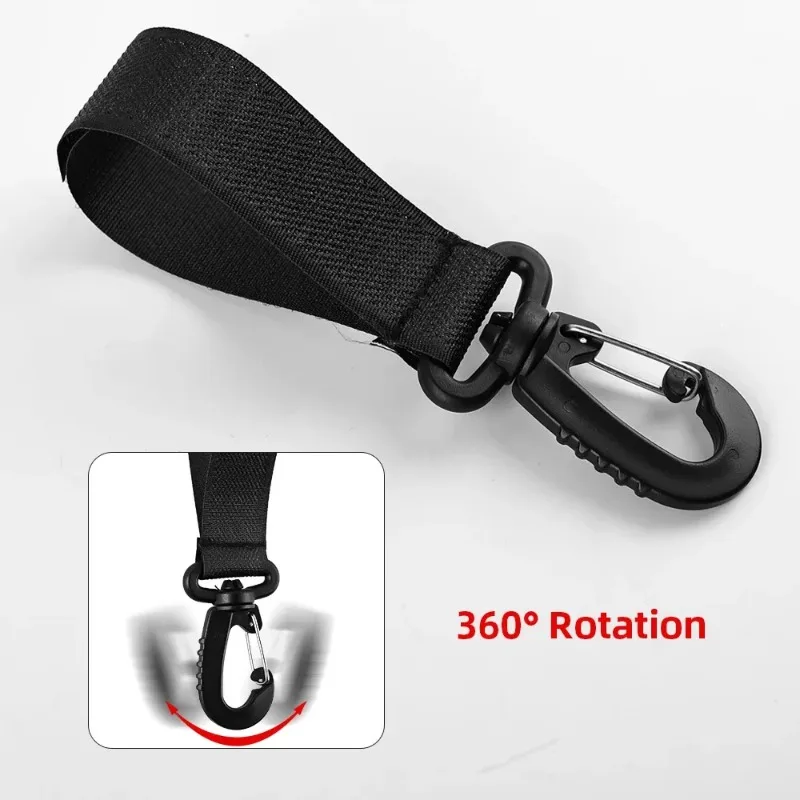 2-12Pcs Baby Stroller Hooks Rotatable Hanging Clips for Nursery Diaper Bags Shopping Cart Wheelchair Organizers Pushchair Hooks