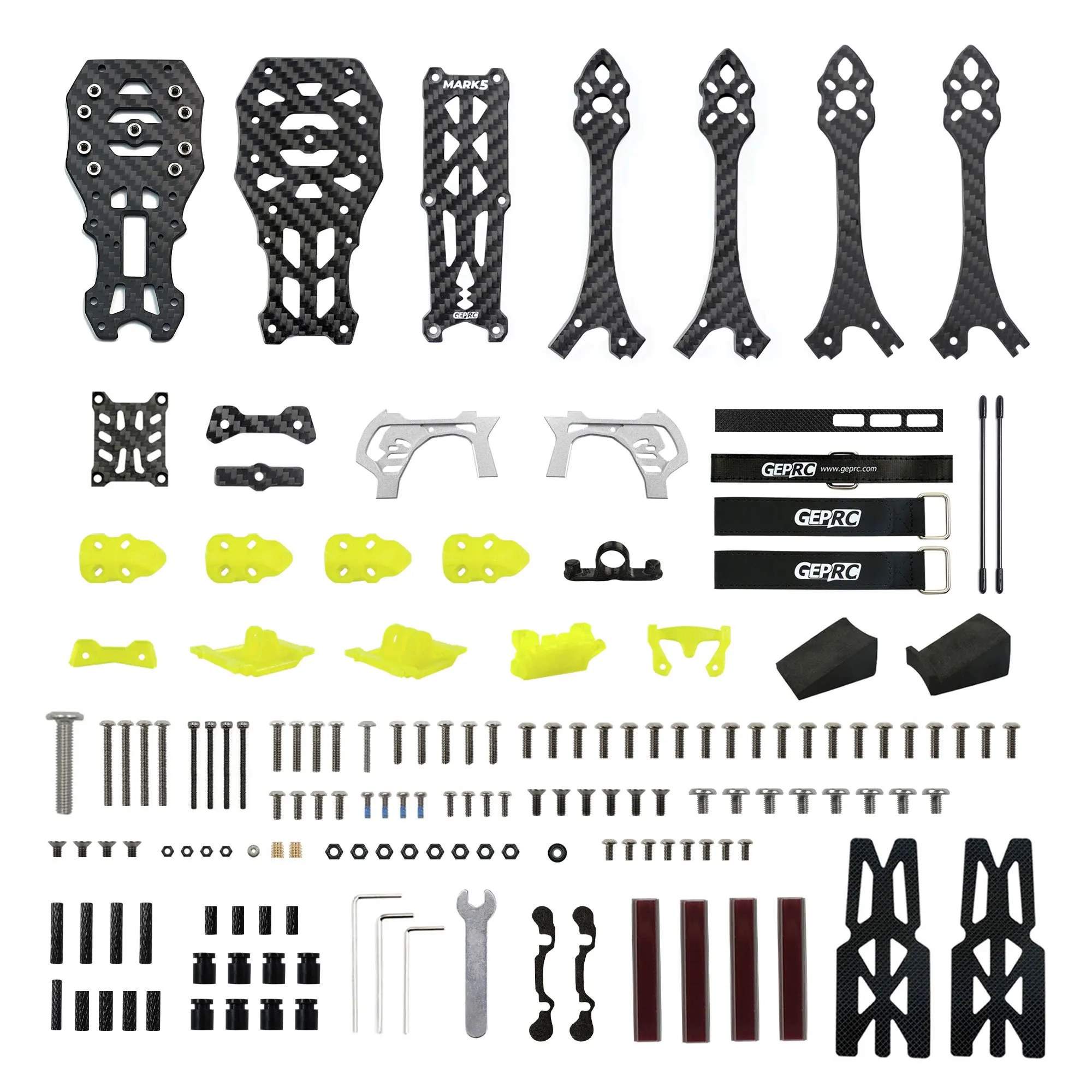 GEPRC-Acessórios de substituição Quadcopter Drone, peças do quadro adequadas para a série Mark5, DIY RC FPV, GEP-MK5