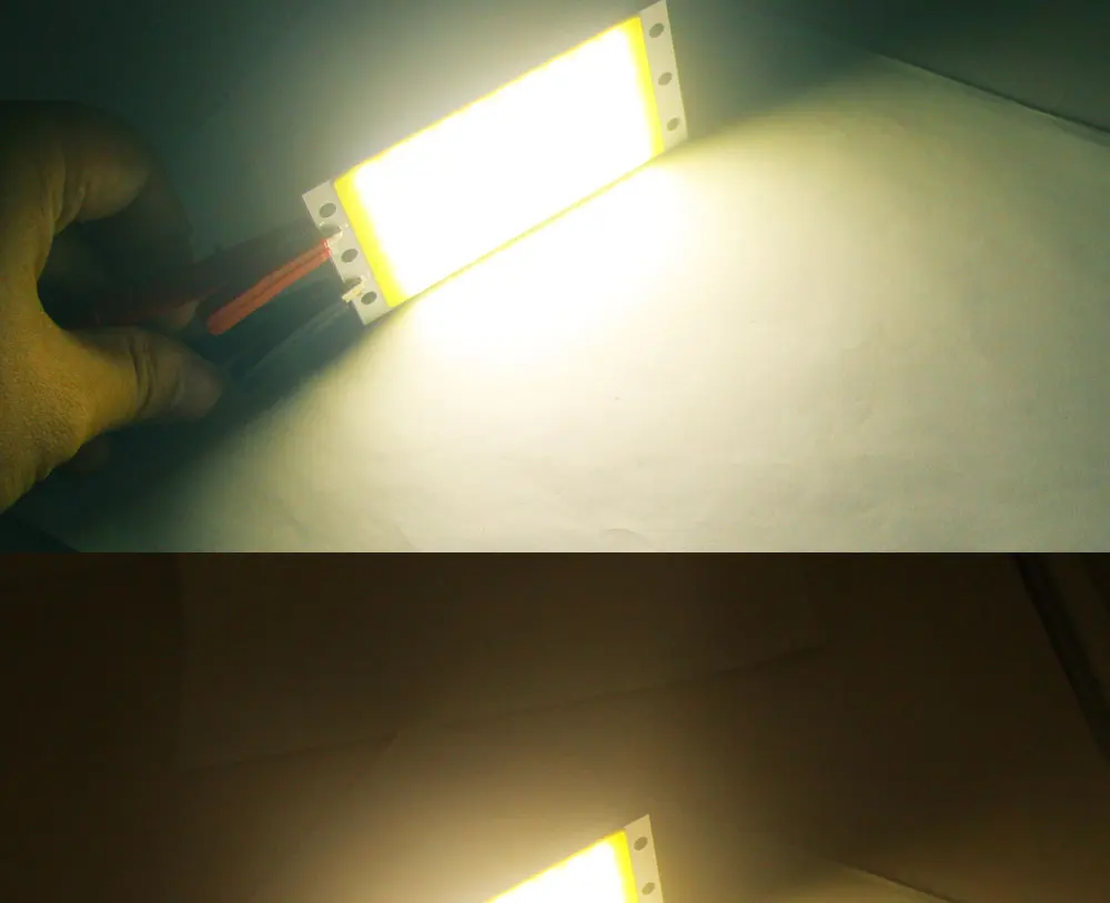 94x50MM 15W COB LED-Lichtstreifenmodul DC 12V 1600LM Ultrahelles Warmweißes Kaltweißes Blaues COB-Chip-On-Board-Matrix-LED-Lampenmodul – Detail 13