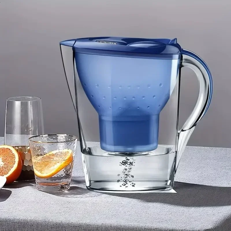 

Портативный чайник с фильтром для воды 3,5 л с картриджем с фильтром из активированного угля, бытовой кувшин для очистки питьевой воды для домашних путешествий