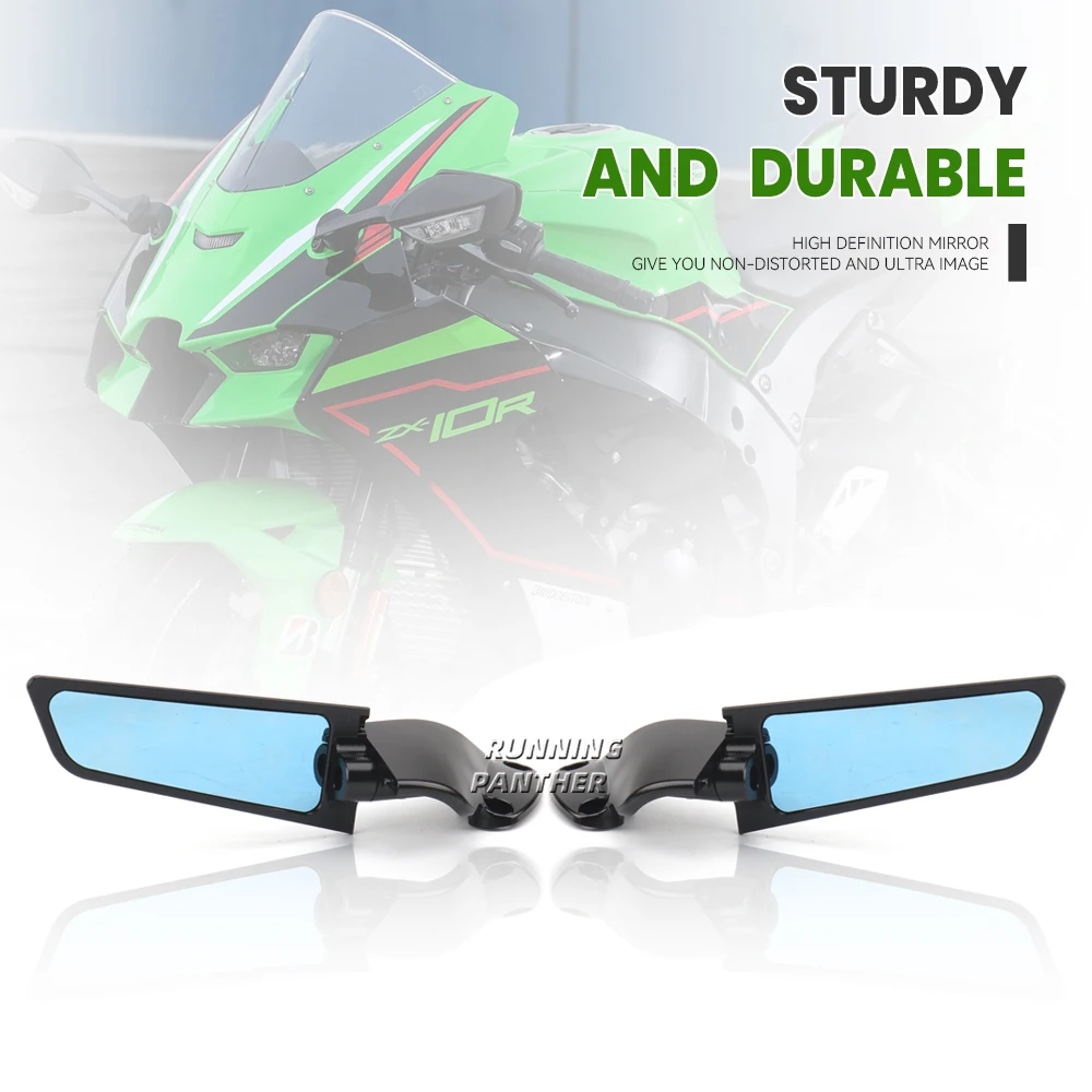 

Motorcycle Adjustable Aluminum Rearview Mirrors Wind Wing Mirror For KAWASAKI Ninja ZX10R ZX-10R SE ZX10RR ZX-10RR ZX 10 R RR