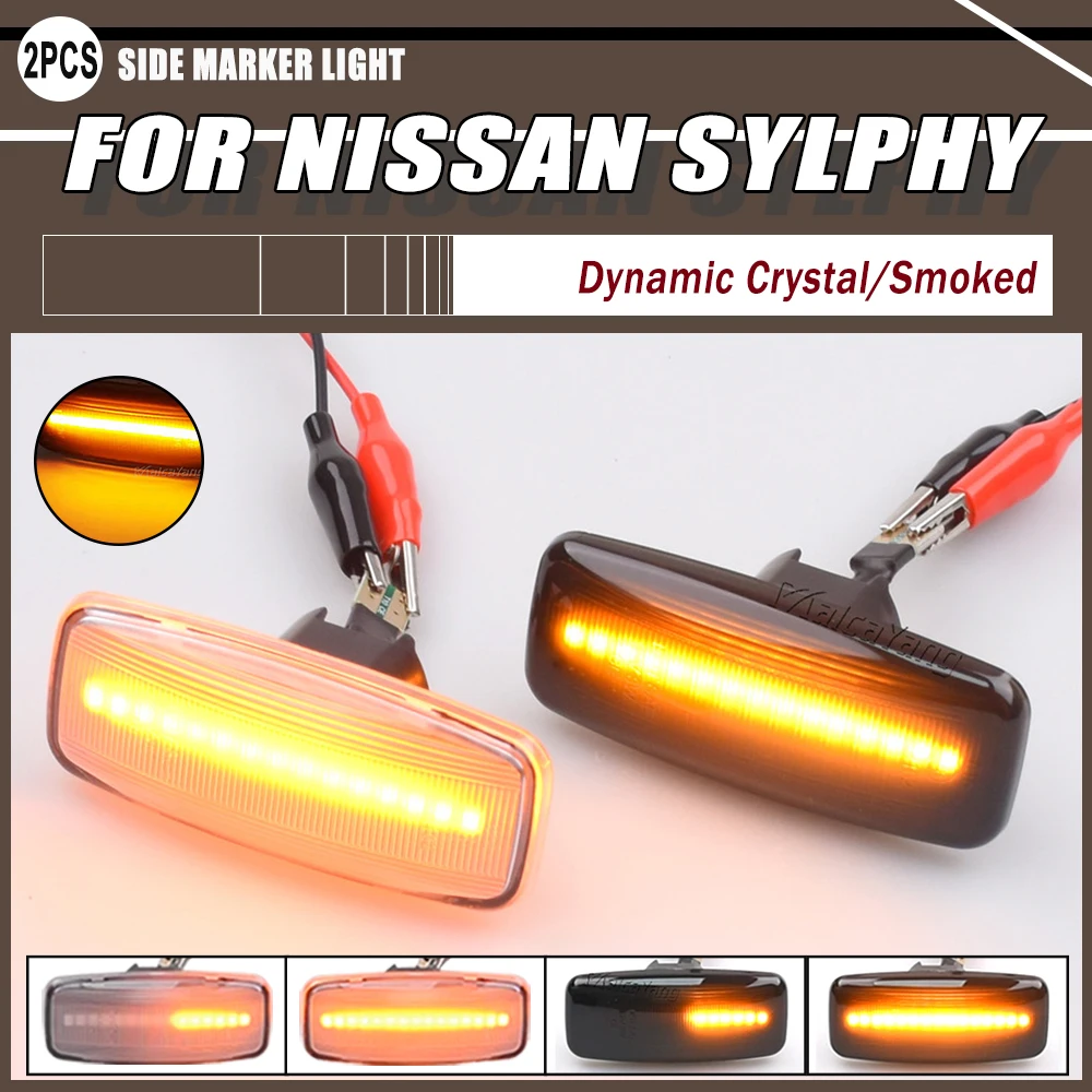 Turn Signal Lamp LED Side Marker Light For Nissan Sylphy Almera Murano 2006-2011 Bluebird Sunny 03-06 Teana J31 Maxima 04-07