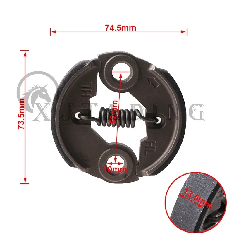 

Metal Clutch Accessories for 43CC 49CC 52CC Engine Gasoline Brush Cutter Garden Tool Lawn Mower Grass Trimmer Parts Replacement