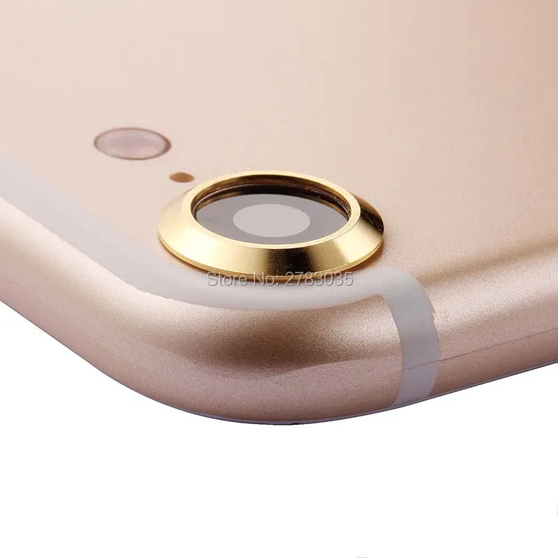 Luxury กล้องวงกลมวงกลมโลหะฝาปิดกันชนสำหรับ Apple iPhone 7 / 8 4.7 "เลนส์แหวนป้องกัน