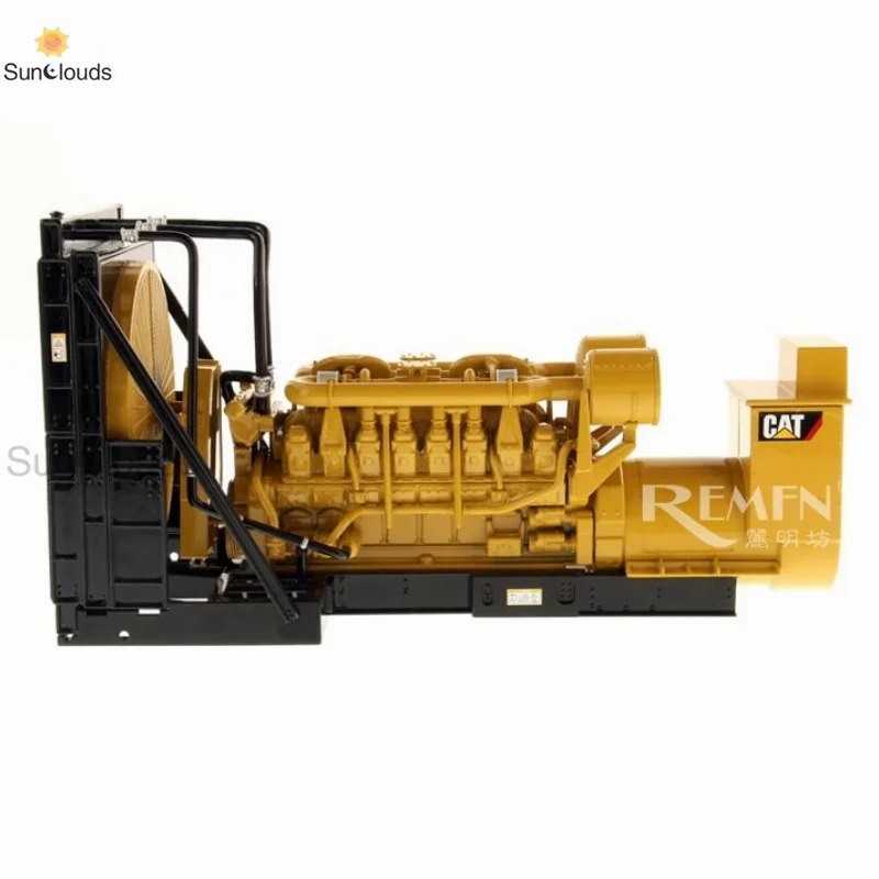 DM Caterpillar CAT 3516 B conjunto de generador de motor vehículo de ingeniería de aleaciones modelo 1:25 85100C modelo fundido a presión coche de juguete y colección