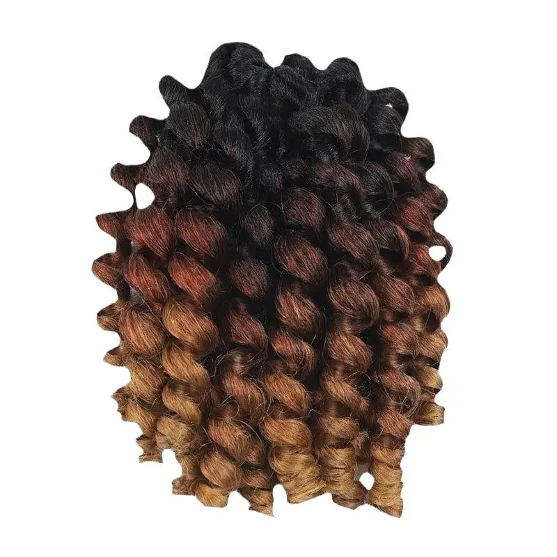 8 Zoll gelocktes, federndes Crochet-Haar, Jamaican Bounce Crochet-Haarflechten – Detail 9