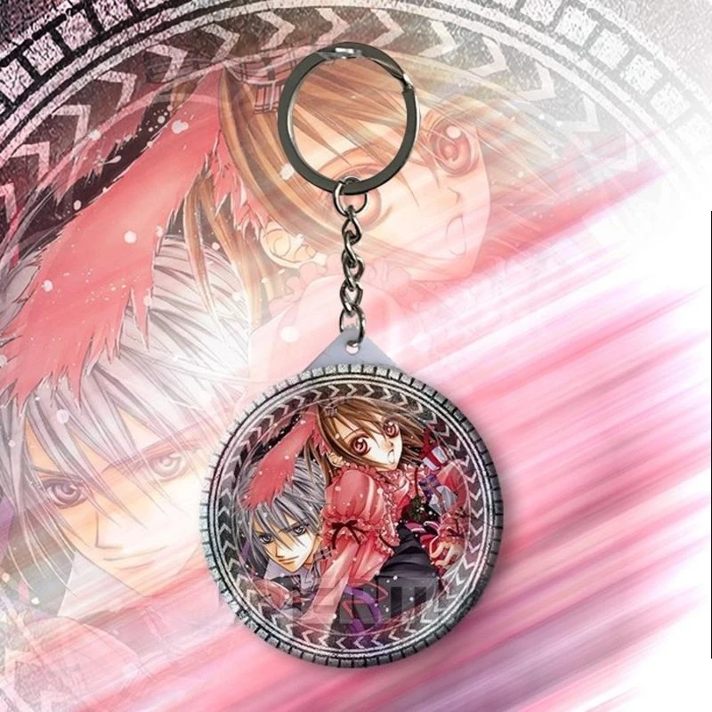 Vampire Knight Kaname Kuran Schlüsselanhänger mit hochwertigem Anime-Cartoon-Druck, perfekt für Schülerrucksäcke oder zum Aufhängen im Auto. – Detail 3