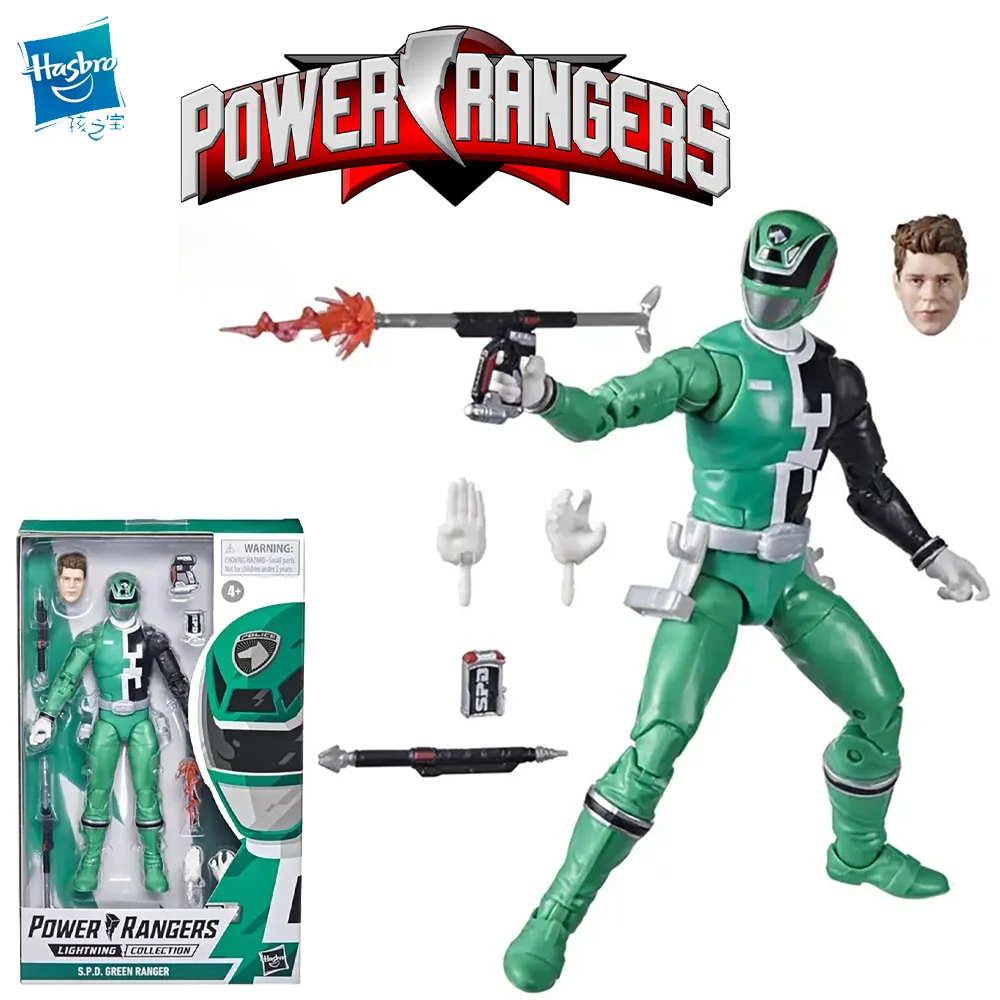 Hasbro Power Rangers Series Lightning Collection S.P.D. Green Ranger 6-Inch Premium Children's Toy Gift Collection Toys