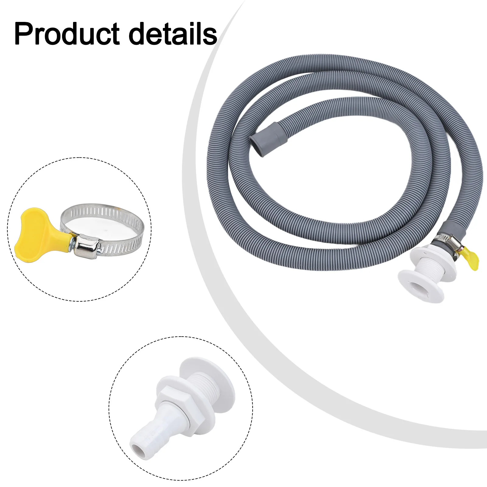 

Комплект трюма с выходом 3/4, трюмный шланг 3/4 дюйма, удаление трюмной воды, легко собирается, эффективный серый шланг для перекачки воды