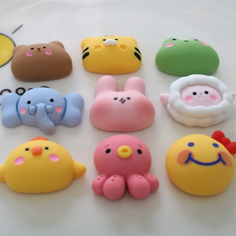 10pcs Mini Kawaii Frog Cat ElephantFlatBack Resin Scrapbooking Embellishments Cabochons DIY Party Hair Decoration Accessories