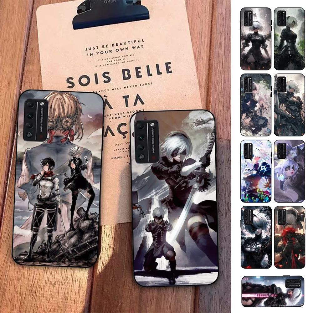 N-NieR A-Automata 2B Phone Case For Huawei Honor 10 Lite 9 20 7A 9X 30 50 60 70 Pro Plus Soft Silicone Cover